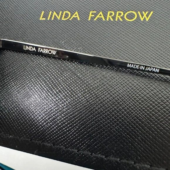 Linda Farrow LFL805C Round Black Unisex Sunglasses